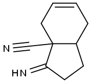 3aH-Indene-3a-carbonitrile,  1,2,3,4,7,7a-hexahydro-3-imino- Structure