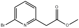 2-PYRIDINEACETIC ACID, 6-BROMO-, METHYL ESTER Structure