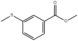 Benzoic acid, 3-(methylthio)-, methyl ester 구조식 이미지