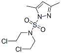N,N-비스(2-클로로에틸)-3,5-디메틸-1H-피라졸-1-설폰아미드 구조식 이미지