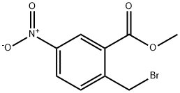 Methyl 2-bromomethyl-5-nitrobenzoate 구조식 이미지