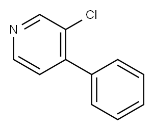 3-CHLORO-4-PHENYLPYRIDINE Structure