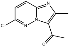 1-(6-CHLORO-2-METHYLIMIDAZO[1,2-B]PYRIDAZIN-3-YL)-ETHANONE 구조식 이미지