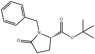 (S)-tert-butyl 1-benzyl-5-oxopyrrolidine-2-carboxylate 구조식 이미지