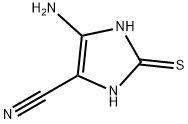 1H-Imidazole-4-carbonitrile,  5-amino-2,3-dihydro-2-thioxo- 구조식 이미지