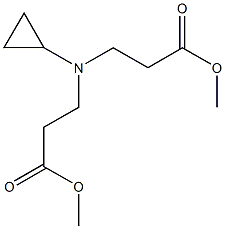 3-[Cyclopropyl-(2-methoxycarbonyl-ethyl)-amino]-propionic acid methyl ester 구조식 이미지