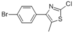 4-(4-브로모페닐)-2-클로로-5-메틸티아졸 구조식 이미지