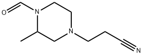 1-Piperazinecarboxaldehyde,4-(2-cyanoethyl)-2-methyl-(7CI) 구조식 이미지