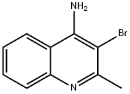4-아미노-3-브로모-2-메틸퀴놀린 구조식 이미지