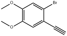 2-BROMO-1-ETHYNYL-4,5-DIMETHOXY-BENZENE 구조식 이미지