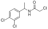 2-CHLORO-N-[1-(3,4-DICHLOROPHENYL)ETHYL]ACETAMIDE Structure