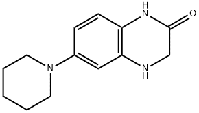 2(1H)-Quinoxalinone,  3,4-dihydro-6-(1-piperidinyl)- Structure