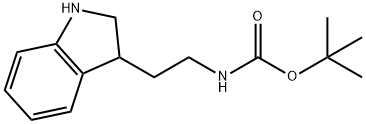 [2-(2,3-DIHYDRO-1H-INDOL-3-YL)-ETHYL]-CARBAMIC ACID TERT-BUTYL ESTER Structure