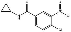 4-CHLORO-N-CYCLOPROPYL-3-NITROBENZAMIDE Structure