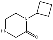 2-Piperazinone,  1-cyclobutyl- Structure