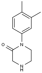 1-(3,4-DIMETHYL-PHENYL)-피페라진-2-원 구조식 이미지