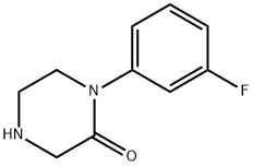 1-(3-FLUORO-PHENYL)-PIPERAZIN-2-ONE Structure
