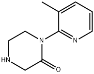 1-(3-메틸-2-피리디닐)-2-피페라지논 구조식 이미지