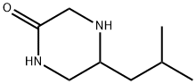 2-Piperazinone,  5-(2-methylpropyl)- Structure