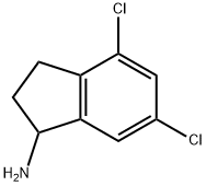 4,6-디클로로-인단-1-일아민염산염 구조식 이미지