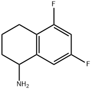 5,7-디플루오로-1,2,3,4-테트라히드로-나프탈렌-1-일라민염산염 구조식 이미지