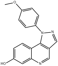 1H-Pyrazolo[4,3-c]quinolin-7-ol, 1-(4-Methoxyphenyl)- Structure