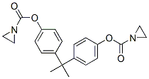 [4-[2-[4-(aziridine-1-carbonyloxy)phenyl]propan-2-yl]phenyl] aziridine -1-carboxylate 구조식 이미지