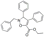 5-이속사졸카르복실산,2,3-디히드로-3,4-디페닐-2-(페닐메틸)-,에틸에스테르 구조식 이미지