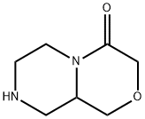 피라지노[2,1-c][1,4]옥사진-4(3H)-온,헥사하이드로- 구조식 이미지