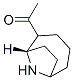 Ethanone, 1-(9-azabicyclo[4.2.1]non-2-yl)-, (1S-exo)- (9CI) Structure