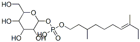 3,8-dimethyldec-7-enyl [3,4,5-trihydroxy-6-(hydroxymethyl)oxan-2-yl] hydrogen phosphate Structure