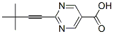 5-Pyrimidinecarboxylic acid, 2-(3,3-dimethyl-1-butynyl)- (9CI) Structure