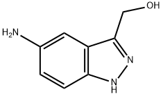 5-아미노-3-하이드록시메틸-1H-인다졸 구조식 이미지