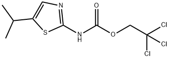 Carbamic  acid,  [5-(1-methylethyl)-2-thiazolyl]-,  2,2,2-trichloroethyl  ester  (9CI) Structure