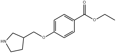 4-(Pyrrolidin-3-ylmethoxy)-benzoic acid ethyl ester Structure