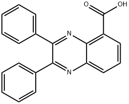 2,3-디페닐-퀴녹살린-5-카르복실산 구조식 이미지