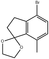 4-브로모-7-메틸-1,1-(에틸렌디옥소)-인단 구조식 이미지