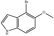1H-Indole, 4-broMo-5-Methoxy- 구조식 이미지