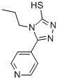 4-PROPYL-5-PYRIDIN-4-YL-4H-1,2,4-TRIAZOLE-3-THIOL Structure