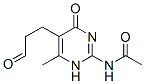 N-[4-methyl-6-oxo-5-(3-oxopropyl)-3H-pyrimidin-2-yl]acetamide Structure