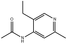 N-(5-에틸-2-메틸피리딘-4-일)아세트아미드 구조식 이미지