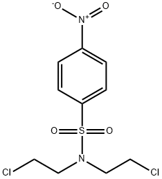 N,N-bis(2-chloroethyl)-4-nitro-benzenesulfonamide Structure