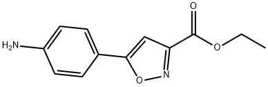 3-(4-AMINO-PHENYL)-ISOXAZOLE-5-CARBOXYLIC ACID ETHYL ESTER Structure