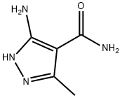 5-Amino-3-methyl-1H-pyrazole-4-carboxamide sulphate 구조식 이미지