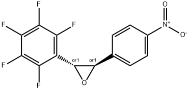 (2R,3R)-2-(4-NITROPHENYL)-3-(PERFLUOROPHENYL)OXIRANE 구조식 이미지