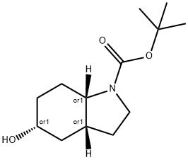 (3aS,7aR)-5-Hydroxy-octahydro-indole-1-
carboxylic acid tert-butyl ester Structure