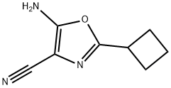 4-Oxazolecarbonitrile,  5-amino-2-cyclobutyl- Structure