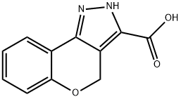 2,4-Dihydrochromeno[4,3-c]pyrazole-3-carboxylicacid Structure