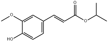 2-프로펜산,3-(4-하이드록시-3-메톡시페닐)-,1-메틸에틸에스테르,(2E)- 구조식 이미지