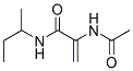 2-Propenamide,  2-(acetylamino)-N-(1-methylpropyl)- Structure